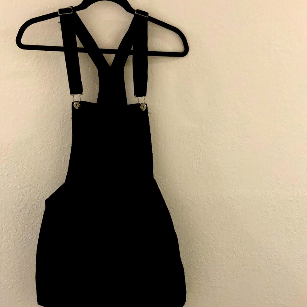 Mini skirt overalls